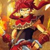 Natsu Dragneel paint by numbers