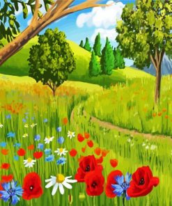 Nature Meadow paint by number