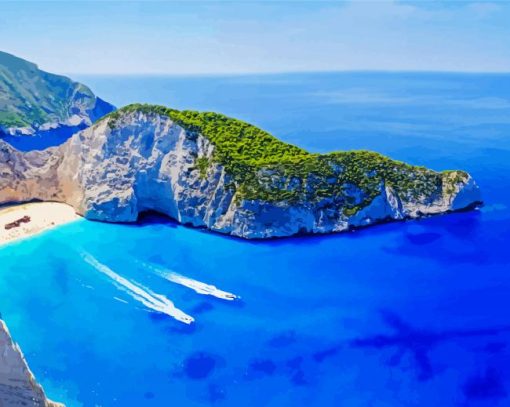 Navagio Zakynthos paint by number