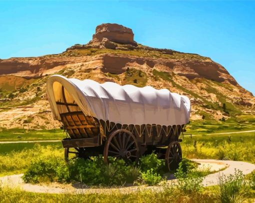 Nebraska Scotts Bluff National Monument paint by numbers