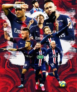 Neymar Paris Saint German paint by number