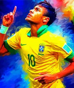 Neymar Player paint by number