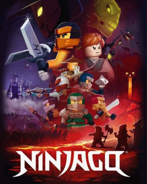 Ninjago Poster paint by number