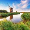 Norfolk Halvergate Windmill paint by number