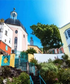 North Wales Portmeirion paint by number