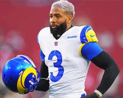 Odell Beckham Jr Sport paint by number