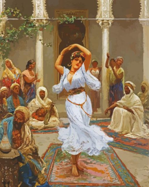 Oriental Dancer Art paint by number