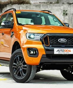 Orange Ford Ranger paint by numbers