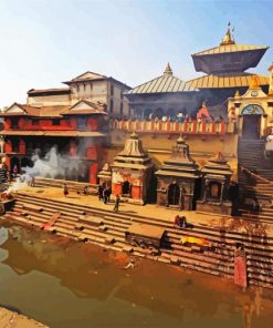 Pashupatinath Temple kathmandu paint by number