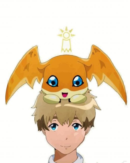 Patamon Digimon Anime paint by number