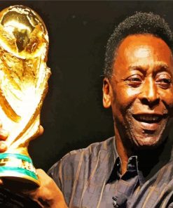 Pele Professional Footballer paint by number