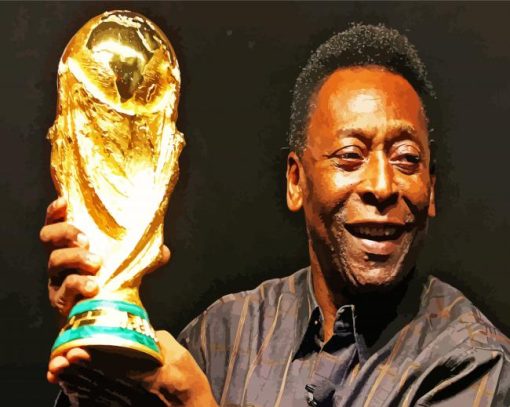 Pele Professional Footballer paint by number