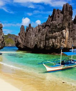 Philippines Palawan Island paint by number