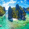 Philippines Palawan Tropical Island paint by number