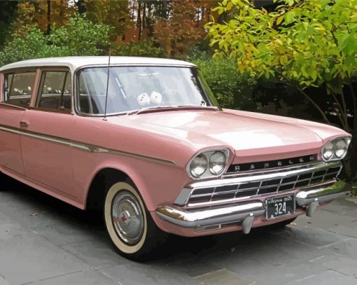 Pink Rambler Car paint by number