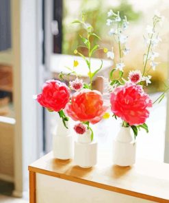 Pivoines Vases paint by number