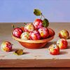 Plums In Terracotta Bowl paint by number