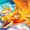 Pokemon Charizard paint by number