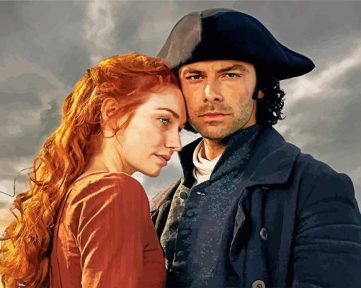 Poldark Couple paint by number