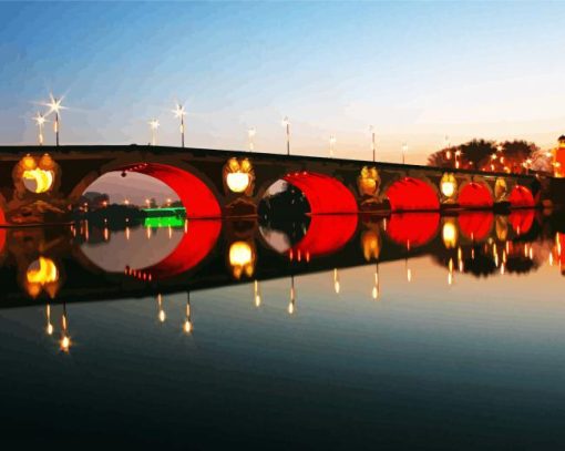 Ponte Neuf Bridge Toulouse paint by number