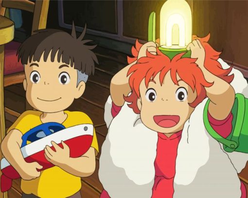 Ponyo Studio Ghiblli paint by numbers