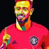 Pop Art Bruno Fernandes paint by numbers