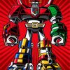 Pop Art Voltron paint by number