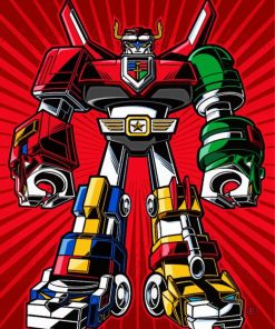 Pop Art Voltron paint by number