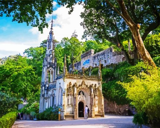 Quinta Da Regaleira Sintra paint by numbers