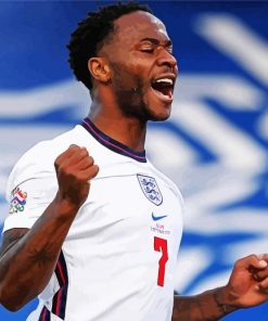 Raheem Sterling English Footballer paint by numbers