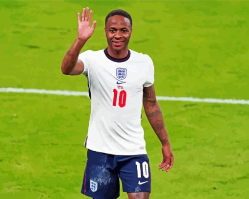 Raheem Sterling paint by number