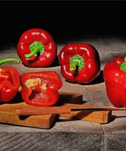 Red Peppers paint by number