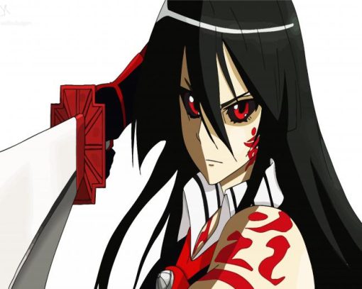 Red Eyed Akame paint by number