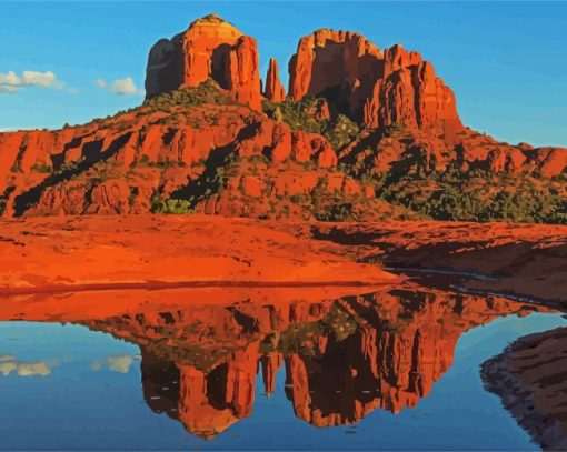 Red Rock Sedona Arizona paint by numbers