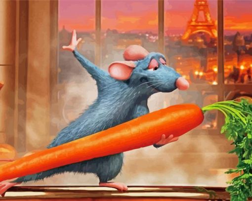 Remy Ratatouille paint by number