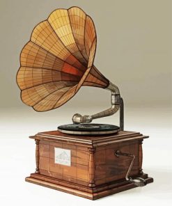 Retro Gramophone paint by number