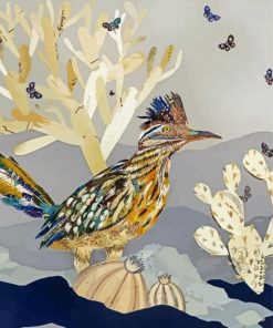 Roadrunner Bird Art paint by numbers