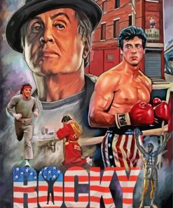 Rocky Sylvester Stallone paint by numbers