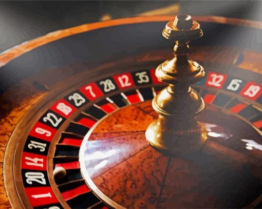 Roulette Game Casino paint by number