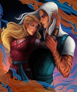 Rowan And Aelin paint by numbers