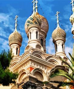 Russian Orthodox Church Sanremo paint by numbers