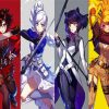 Rwby Anime Girls paint by numbers