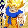 Saiyan Dragon Ball Z paint by numbers