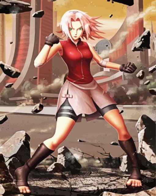 Sakura Haruno Naruto Anime paint by numbers