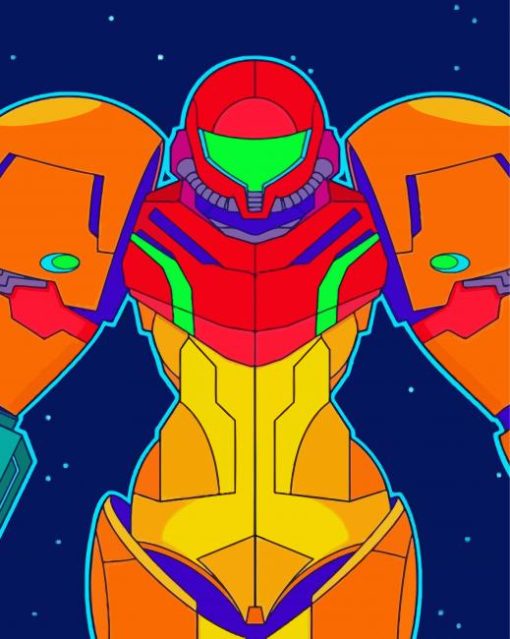 Samus Poster paint by numbers