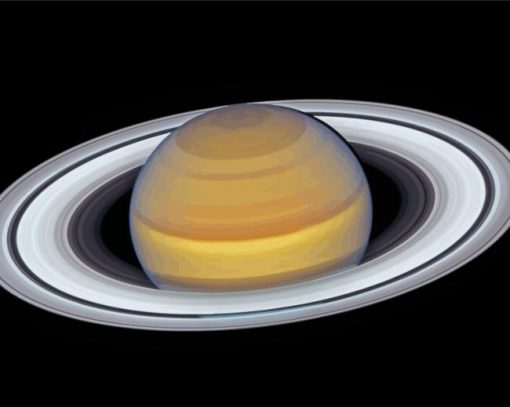 Saturn Planet paint by number