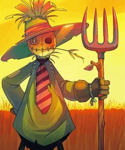 Scarecrow Illustration paint by numbers