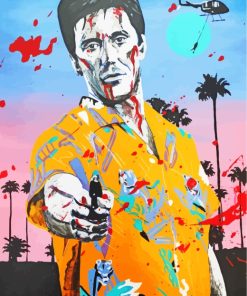 Scarface Tony Montana Art paint by number