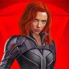 Scarlett Black Widow Movie paint by numbers