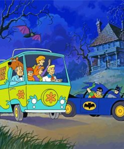 Scooby Doo Meets Batman paint by numbers